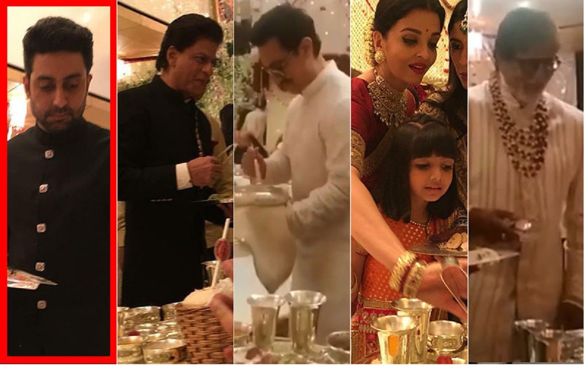 अम्बानीको छोरीको बिहेमा जब आमिर, शाहरुख र बच्चन परिवारले पाहुनालाई खाना बाँडे !