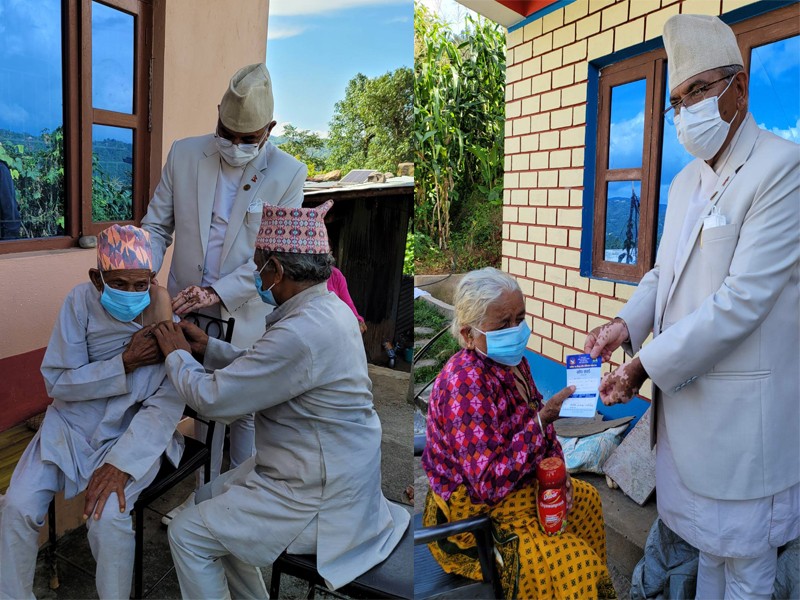 खोप केन्द्रसम्म जान नसक्नेहरुलाई घरघरमै गएर खोप दिन आदेश