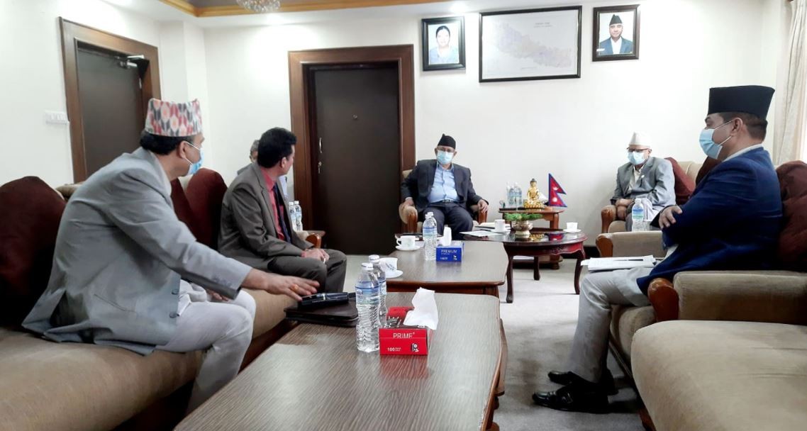 बिप्लव नेतृत्व नेकपासंग भएको सहमति कार्यान्वयनबारे छलफल