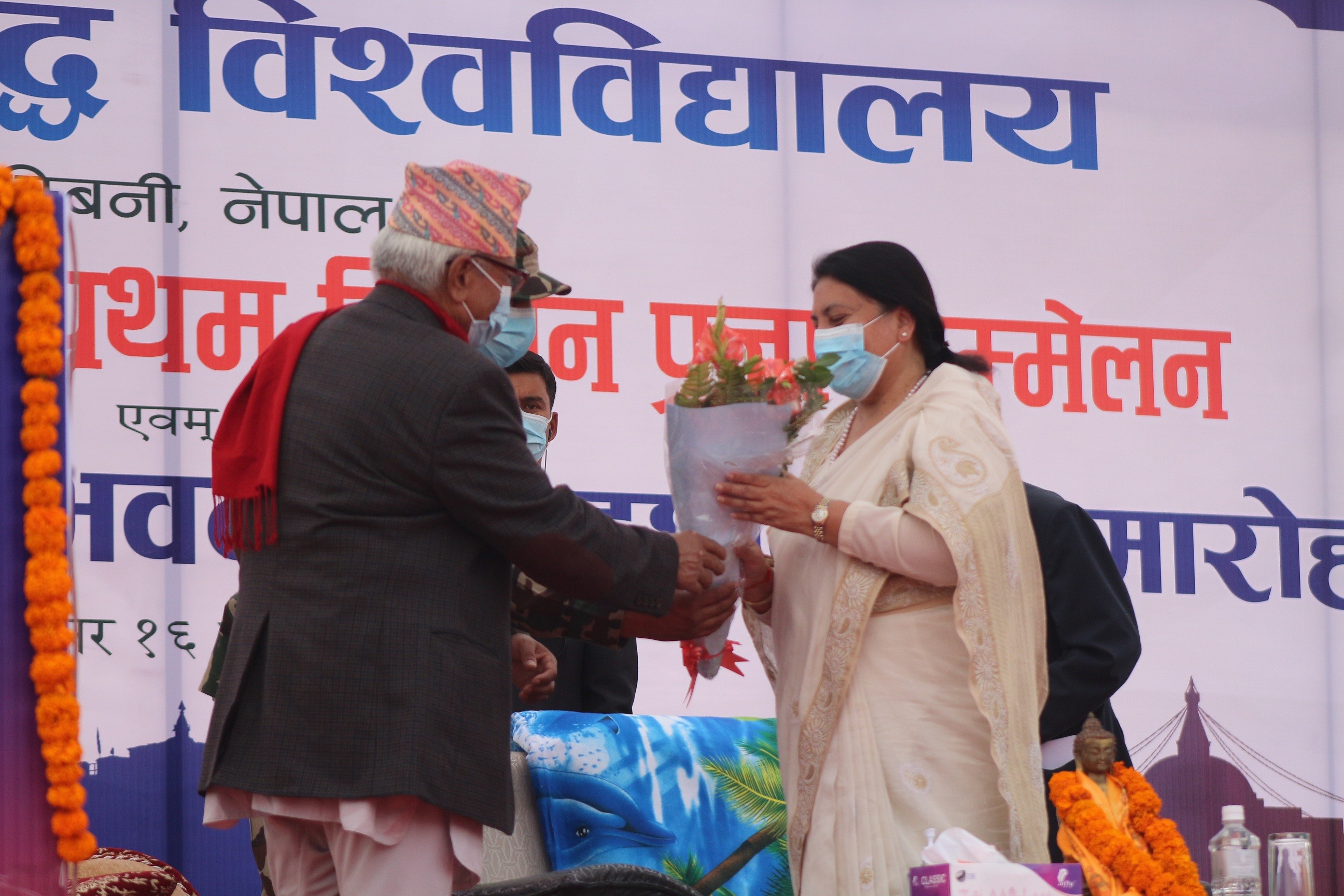 राष्ट्रपतिद्धारा लुम्बिनी गुरुयोजना छिटो पूरा गर्न सरकारको ध्यानाकर्षण