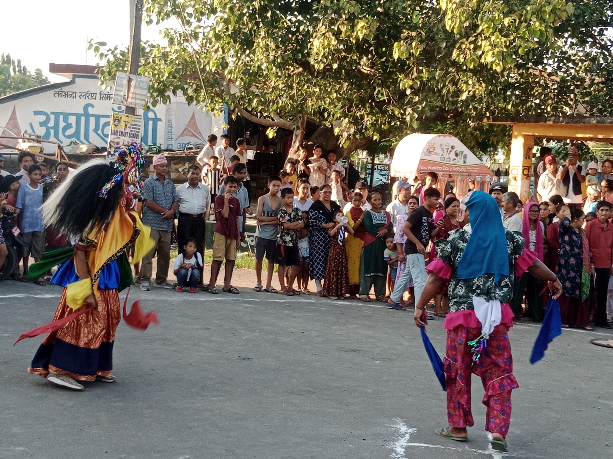 कञ्चनमा नेवार समुदायद्वारा लाखे नाच प्रदर्शन