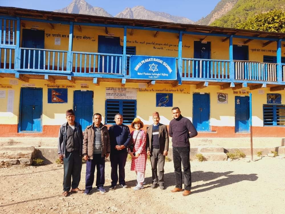 जापानका प्राध्यापक सहितको अध्ययन टोली बागलुङको गलकोटमा