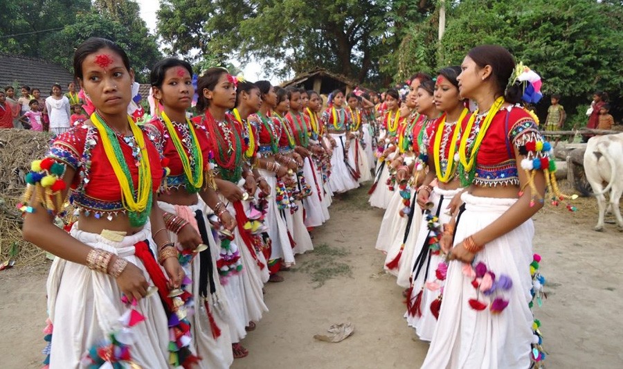 थारु समुदायमा माघिसँगै नयाँ वर्षको रमझम