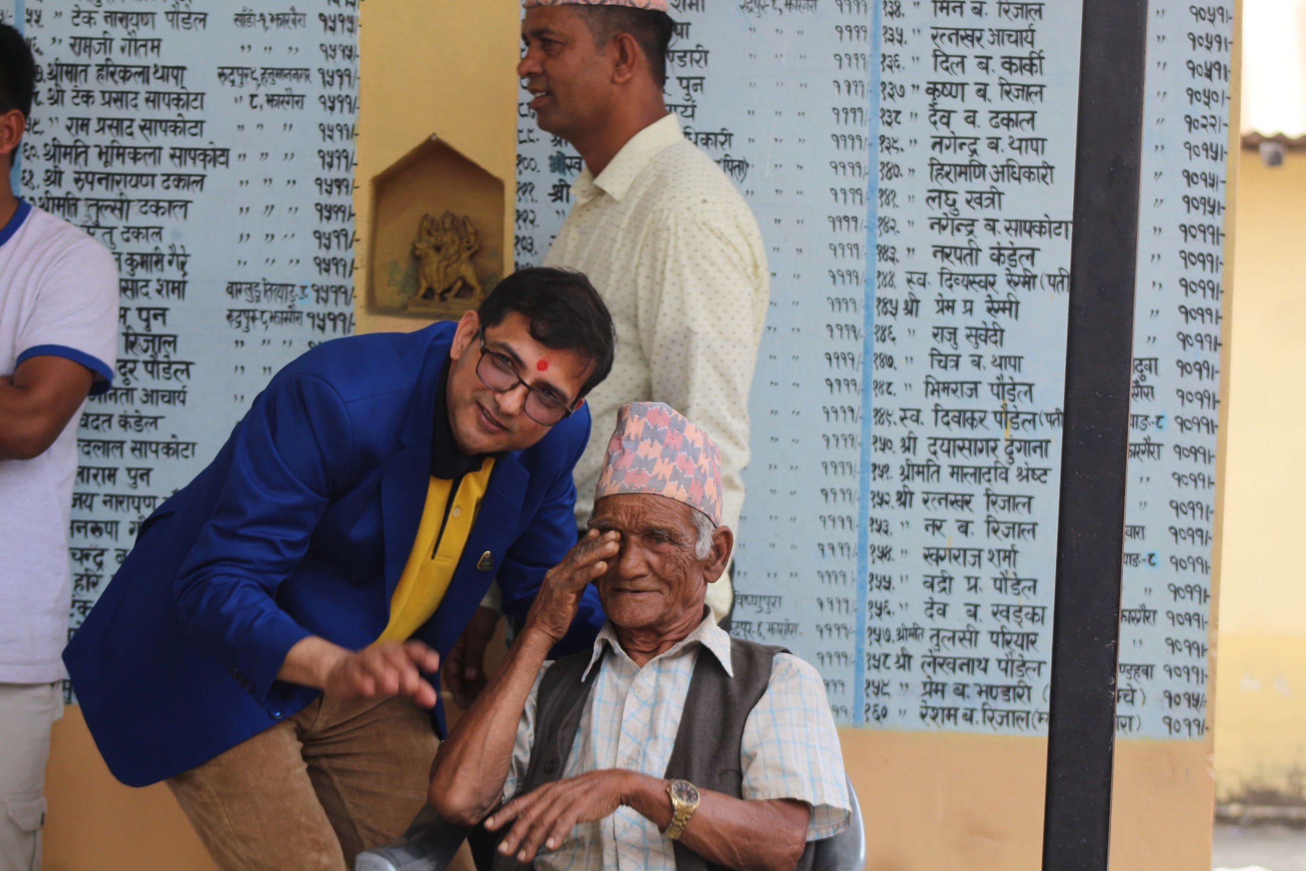 कञ्चनमा निःशुल्क आँखा तथा सुगर परिक्षण, ६ सय भन्दा बढीले सेवा लिए