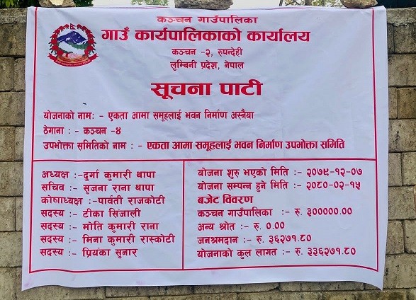 एकता आमा समूहको भवन निर्माण कार्य शुरु