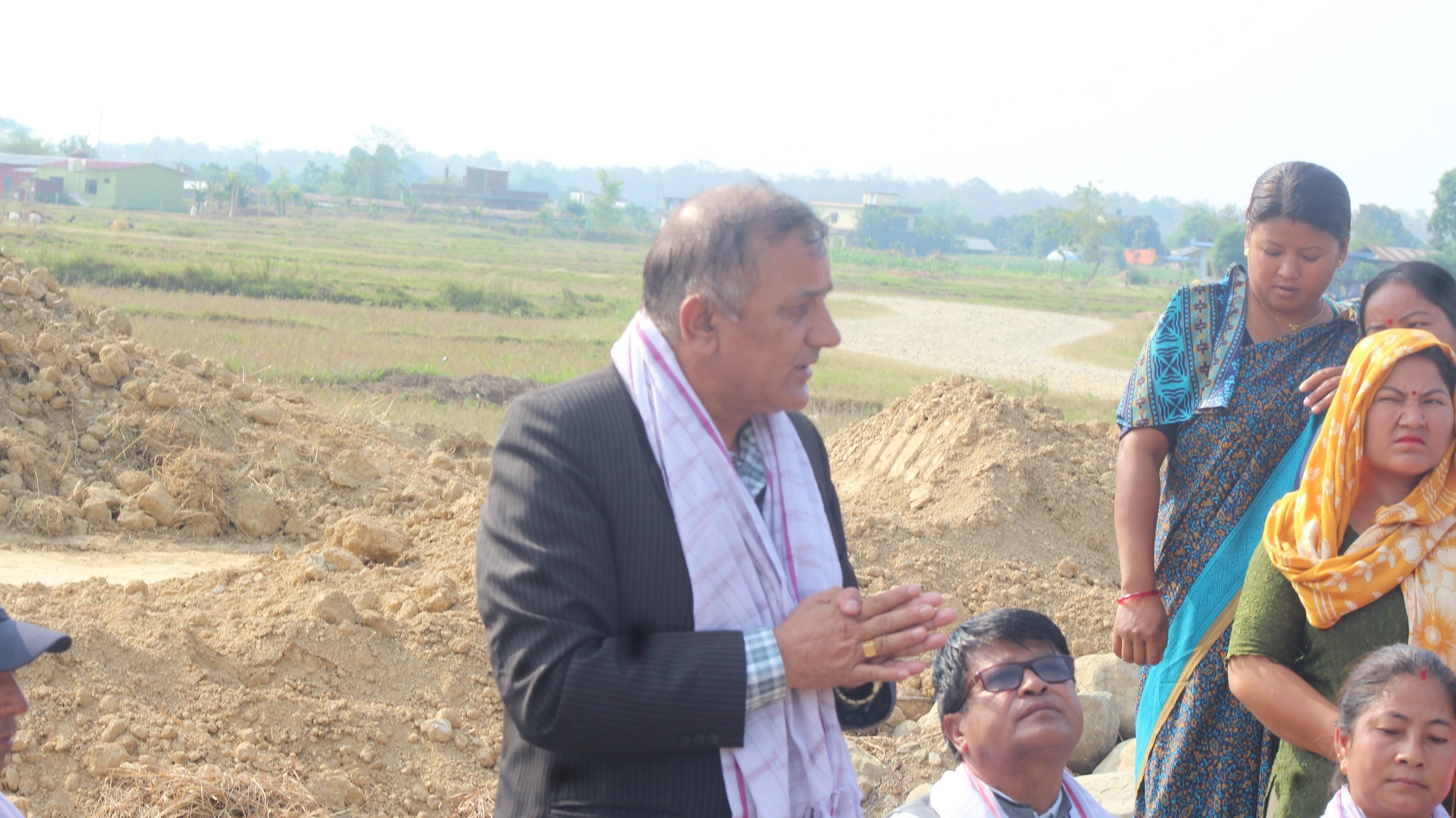 कल्याणकारी आमा समूहको भवन निर्माण शिलन्यास