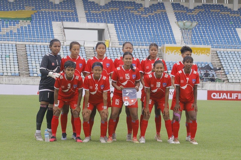 २० वर्षमुनिको महिला एसियन कप छनोट : नेपाल पराजित