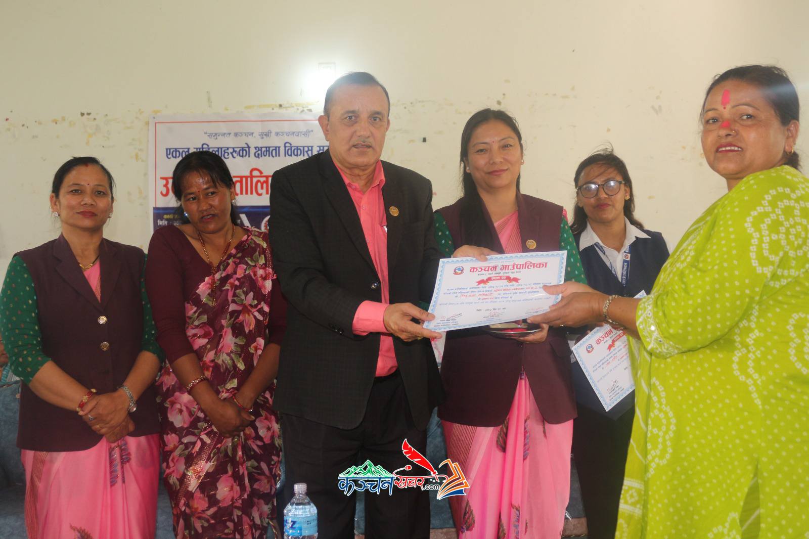 एकल महिलाहरुका लागि सञ्चालित उद्घोषण तालिम सम्पन्न