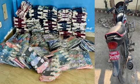 अबैध सामानहरु प्रहरीको नियन्त्रणमा