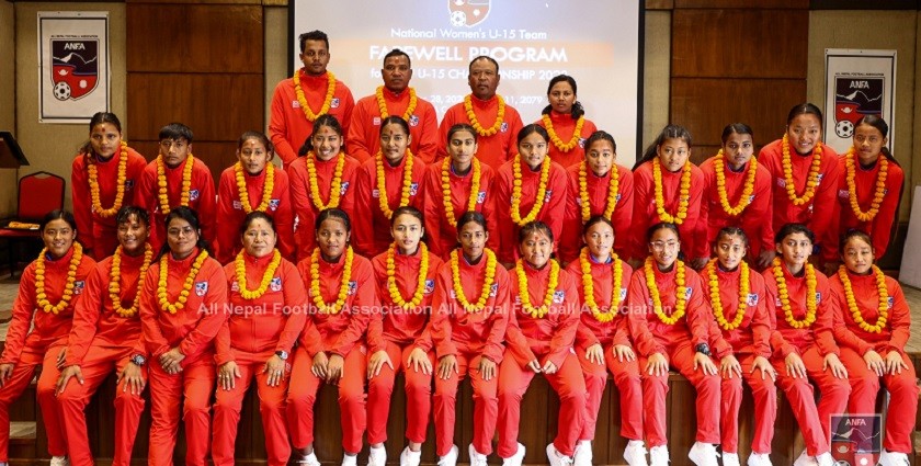 साफ यू–१५ को नेपाली फुटबल टोली आज बङ्लादेश जाँदै