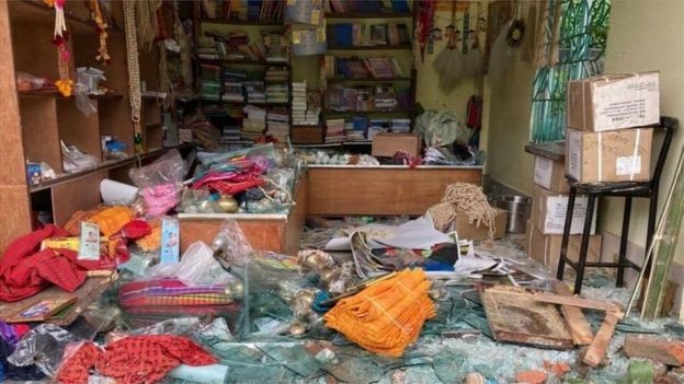 बंगलादेशमा हिन्दू मन्दिरहरूमा आक्रमण