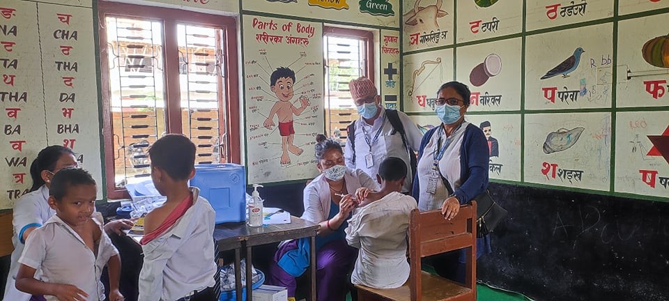 कञ्चनमा हालसम्म ११ हजार ९ सय ९१ जनाले लगाए टाइफाईड विरुद्धको खोप