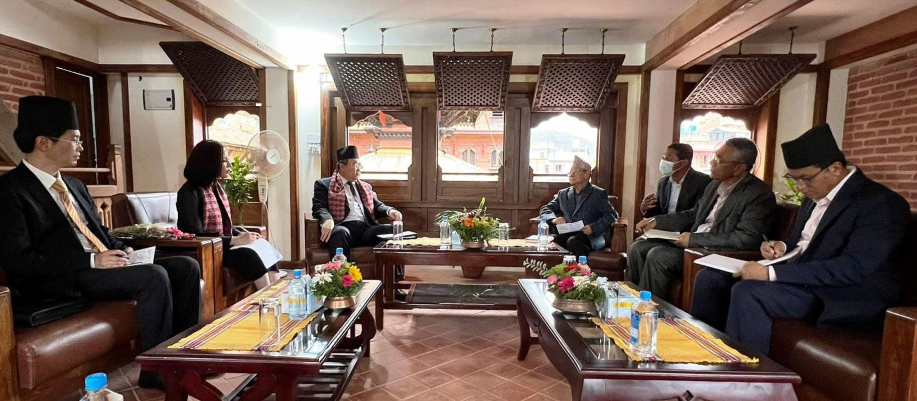 नेमकिपाका अध्यक्ष बिजुक्छें र चिनियाँ नेता जियन्चाओबीच भेटवार्ता