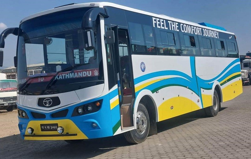 दाङ–काठमाण्डौ सुतेरै यात्रा गर्न सकिने सुविधायुक्त बस सञ्चालनमा