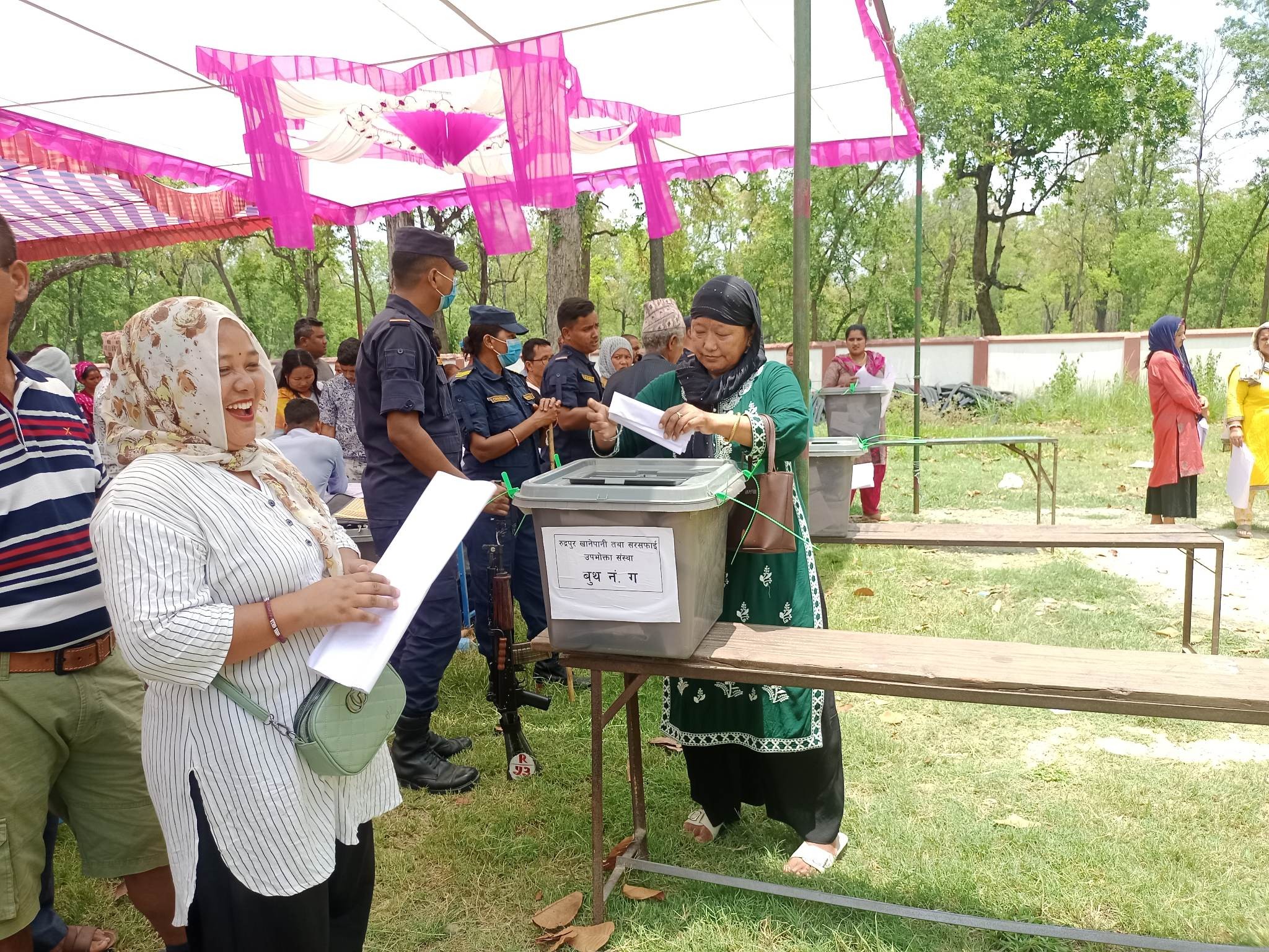 रुद्रपुर खानेपानीमा निर्वाचन सम्पन्न, ७० प्रतिशत मत खस्यो
