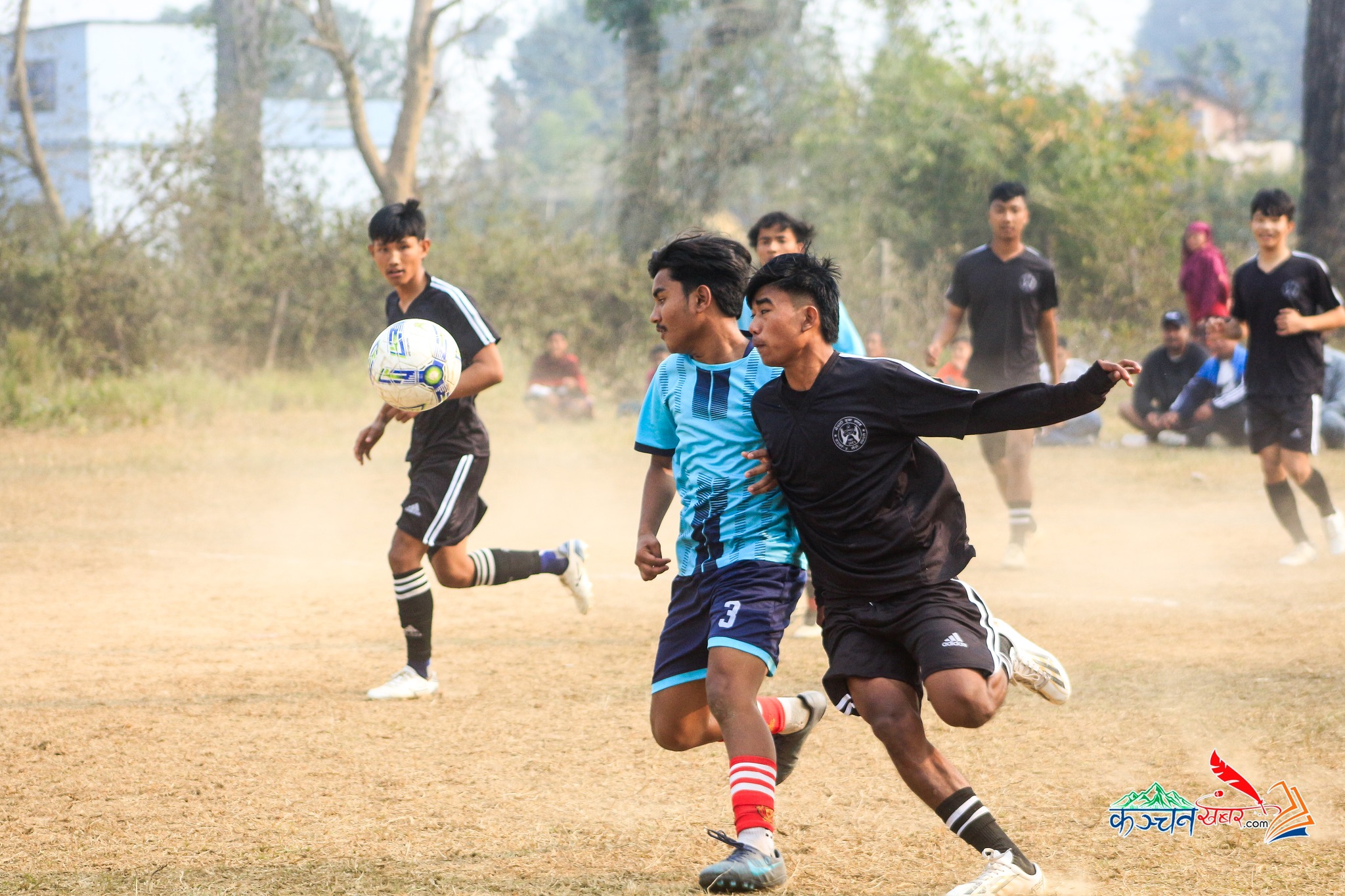 कञ्चनमा जारी ७ ए साइड फुटवल प्रतियोगिताको नवौं दिनः भैसाही र चाँदनी विजयी