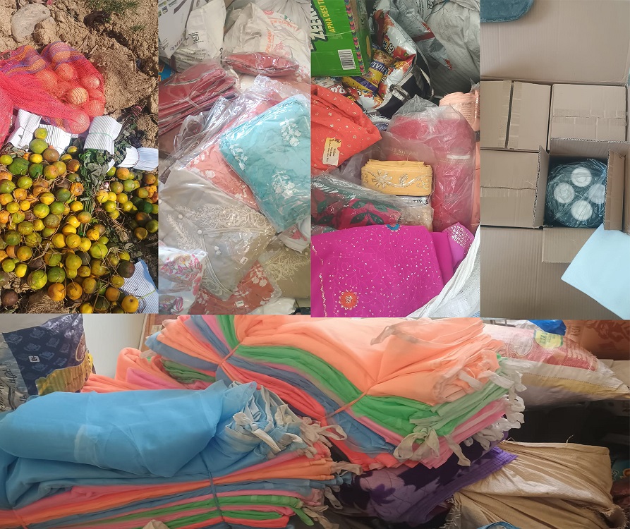 अबैध सामानहरु प्रहरीको नियन्त्रणमा