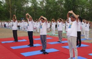 लुम्बिनीमा विश्व योग दिवस