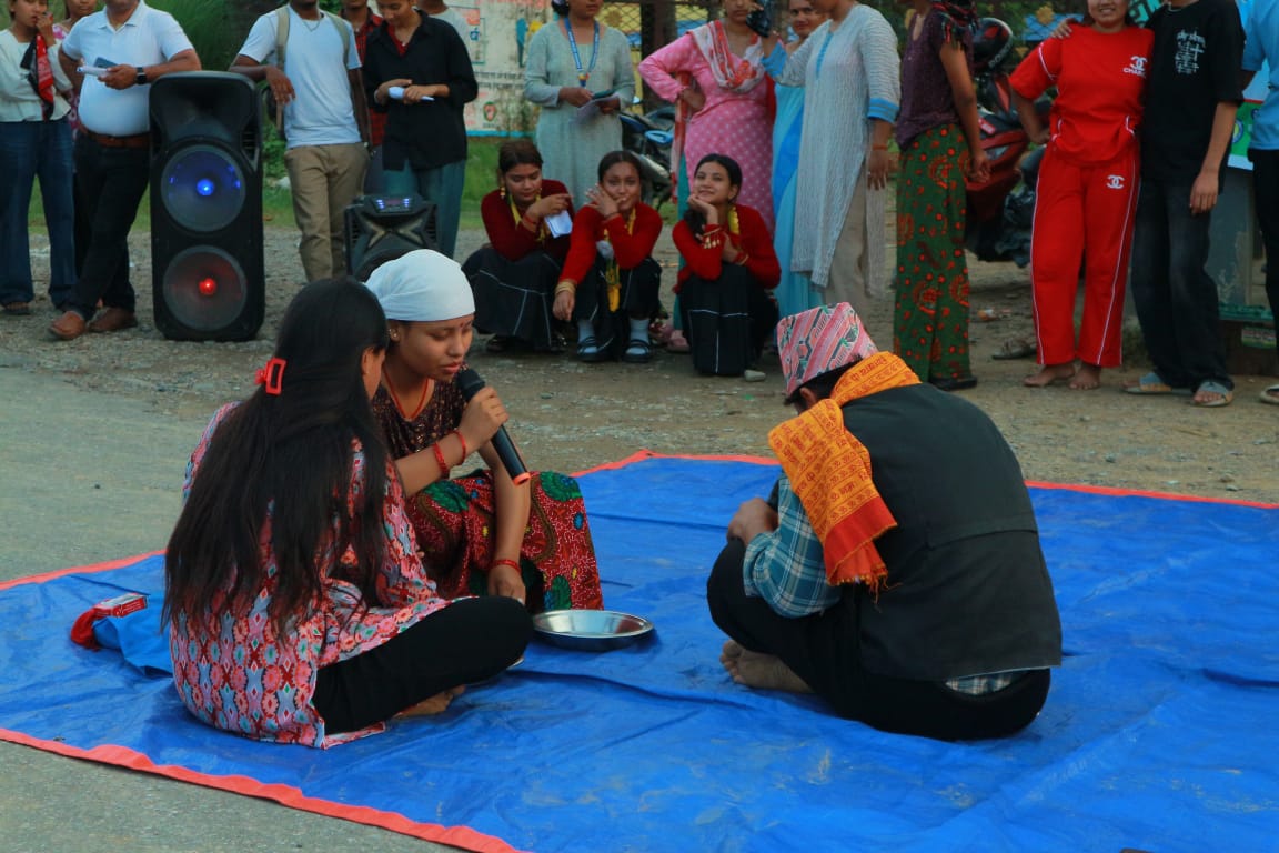कञ्चनमा लागु पदार्थ दुरब्यसनी विरुद्ध सडक नाटक प्रदर्शन