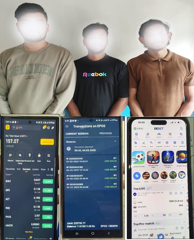 अभौतिक मुद्राको कारोबार गर्ने व्यक्तिहरु पक्राउ