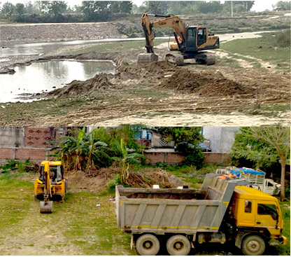 अबैध माटो उत्खनन् तथा ओसारपसार कार्यमा संलग्न सवारी साधन नियन्त्रणमा