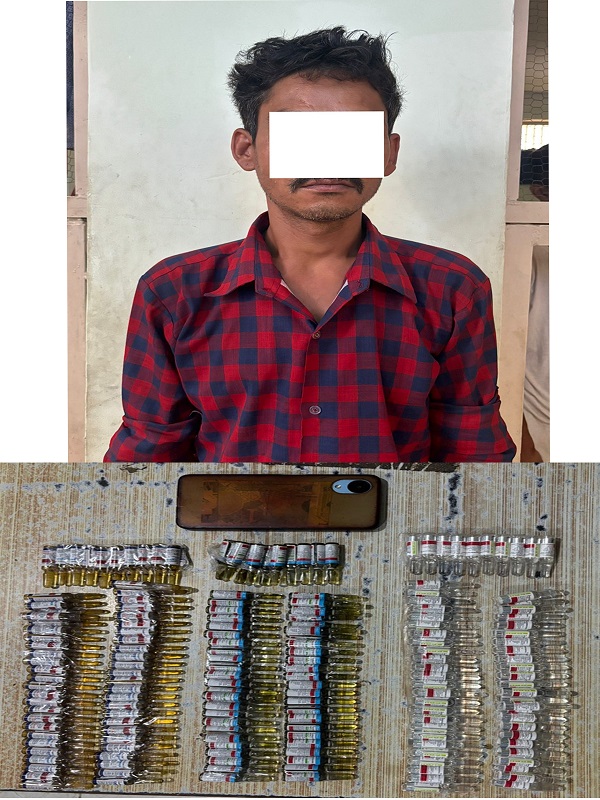 लागु औषध सहित १ जना मानिस पक्राउ