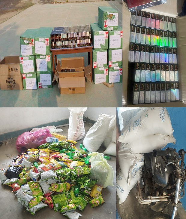 भन्सार छलीका बिभिन्न अबैध सामान प्रहरीको नियन्त्रणमा