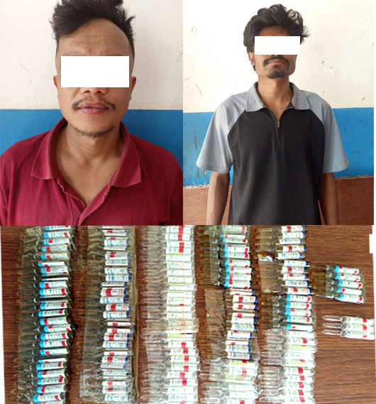 लागु औषध सहित २ जना मानिस पक्राउ