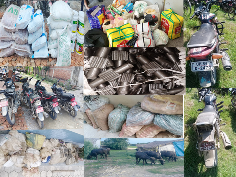 प्रहरीद्वारा अबैध सामान बरामद