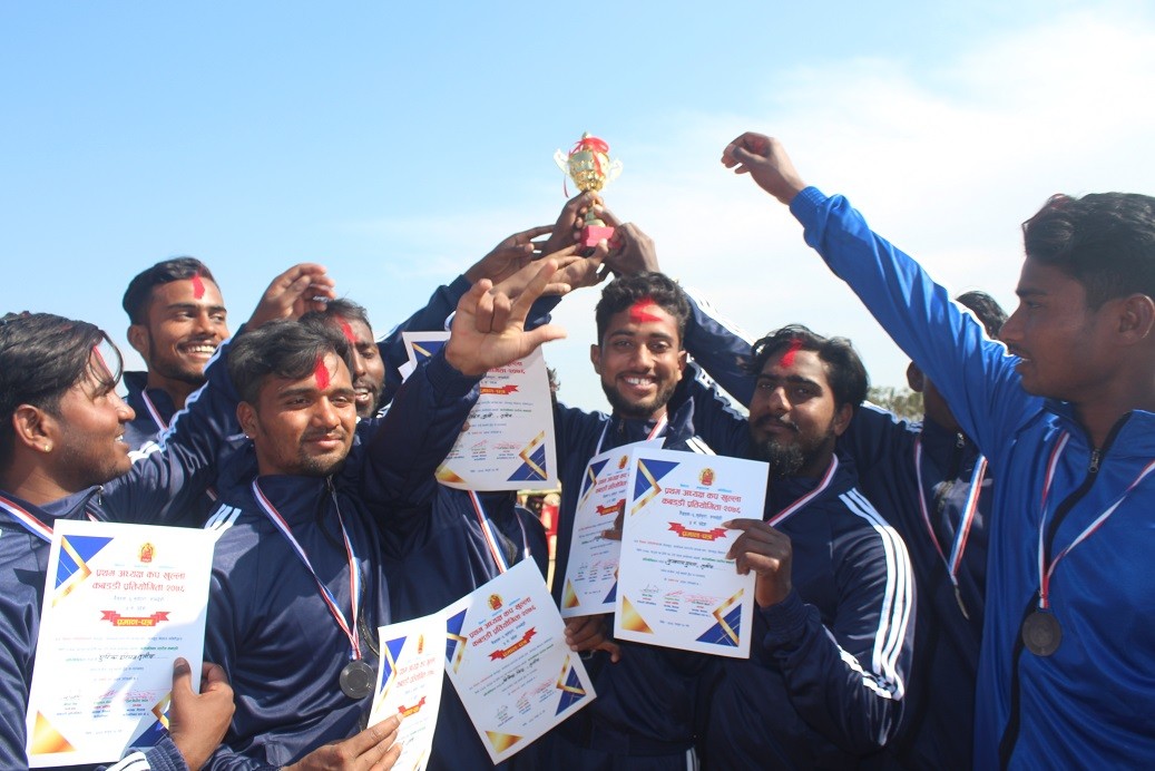 प्रथम गैडहवा गाउपालिका अध्यक्ष कप कबड्डी प्रतियोगिता सम्पन्न,समइमाई प्रथम