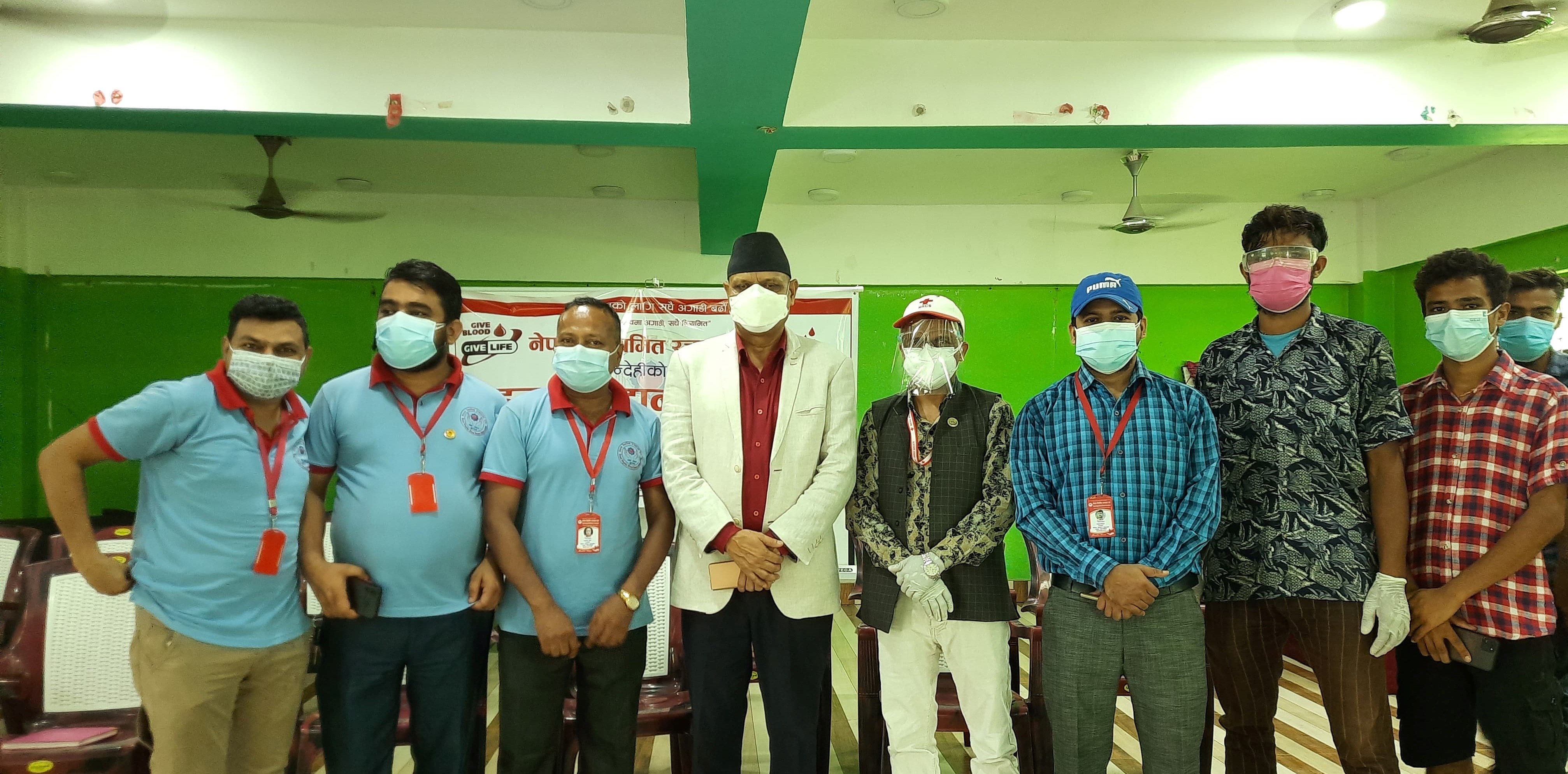 नेपाल नियमित रक्तदाता सघद्धारा सैनामैनामा ७५ युनिट रगत संकलन