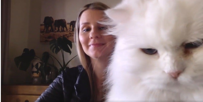 मालिकसँग हरेक जुम लेक्चरमा उपस्थित बिरालोलाई युनिभर्सिटीको बधाई