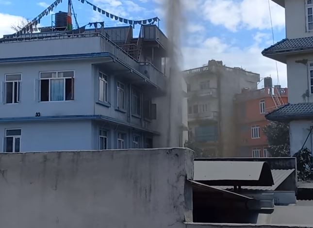 जोरपाटीमा बोरिङ खन्दा निस्कियो मिथेन ग्यास