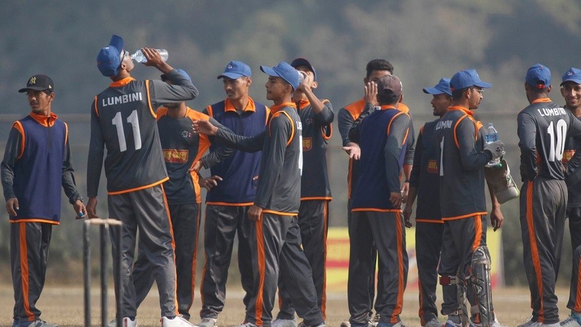 प्रधानमन्त्री कप एक दिवसीय पुरुष क्रिकेट प्रतियोगितामा लुम्बिनी प्रदेश बिजयी
