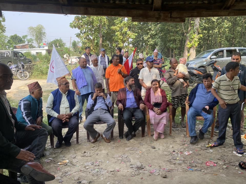 रुपन्देही ५ मा सत्ता पक्ष गठबन्धनको चुनावी घरदैलो तिव्र