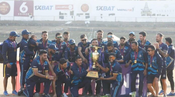 नेपाली टी २० क्रिकेट लिगको उपाधी लुम्बिनीलाई