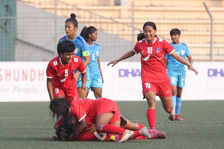 भारतलाई हराउँदै नेपाल साफ यू–२० महिला च्याम्पियनशिपको फाइनलमा प्रबेश