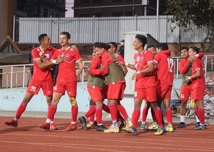 नेपाली राष्ट्रिय पुरुष फुटबल टोलीको फिफा वरीयतामा १ स्थान सुधार