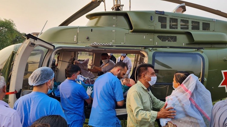 रवि लामिछानेका चालकलाई हेलिकप्टरबाट काठमाण्डौ लगियो