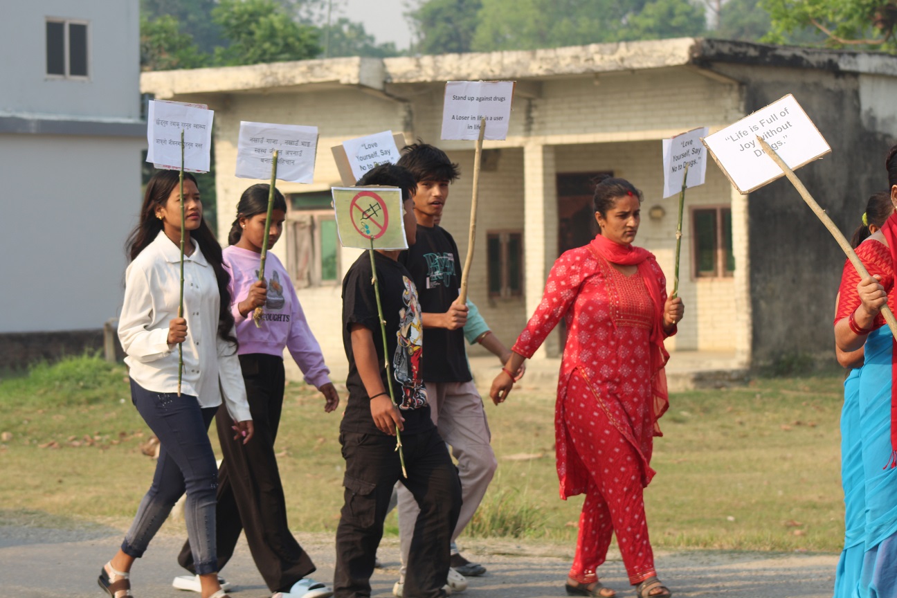 लागु औषध दुर्ब्यसनी बिरुद्धको ५ दिने अभियान सम्पन्न, कञ्चनलाई लागु पदार्थ दुर्ब्यसनी रहित बनाइने प्रतिबद्धता