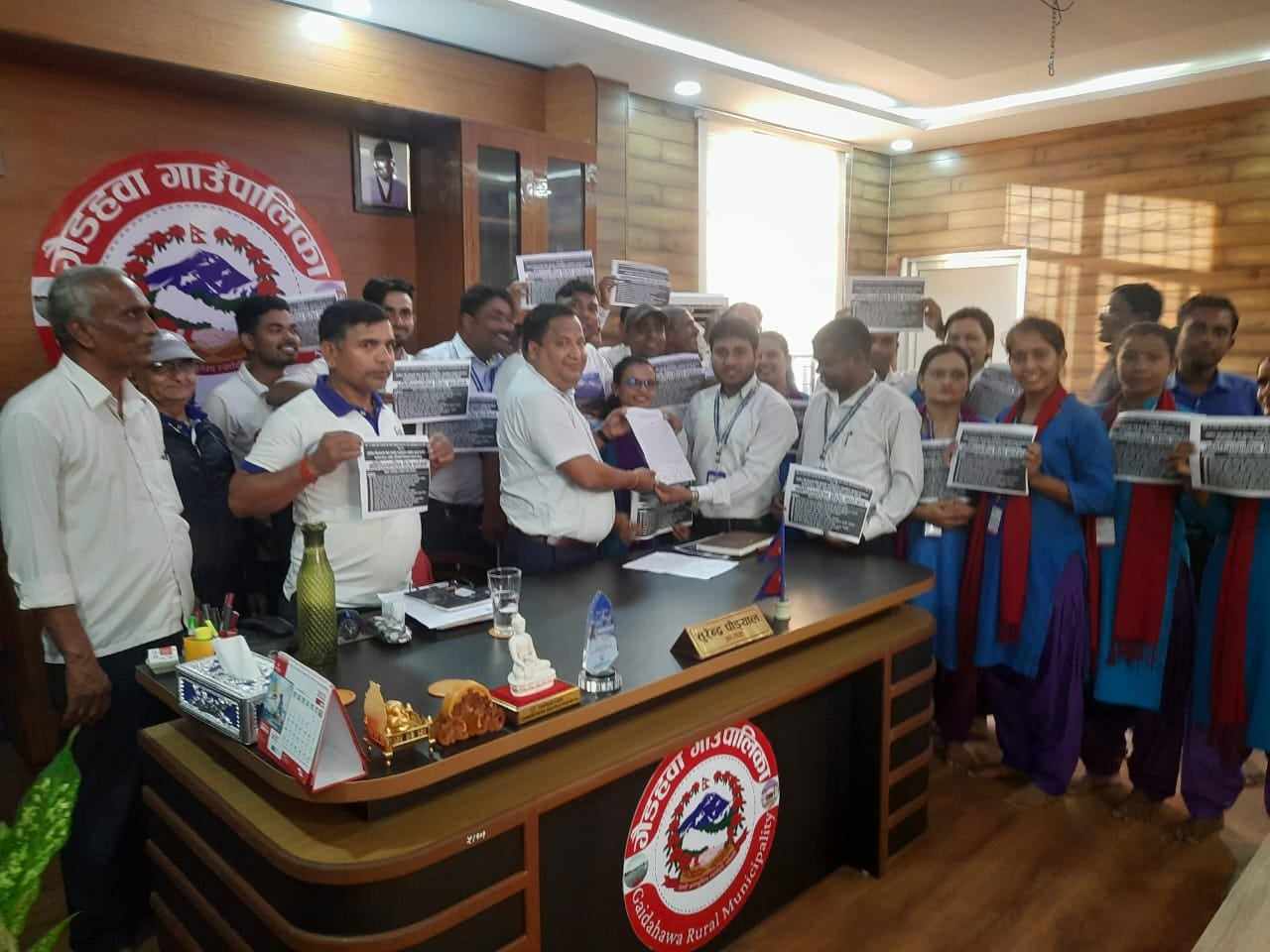 गैडहवामा पनि स्थानीय तहका कर्मचारीहरु आन्दोलनमा