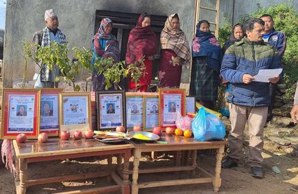 गलकोट नगरपालिका ११ रिघामा श्रद्धाञ्जली सभा 