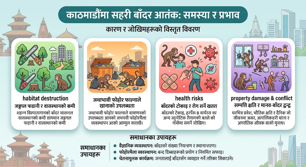 बाँदर र शहरहरू: शहरी वन्यजन्तु सिन्ड्रोम