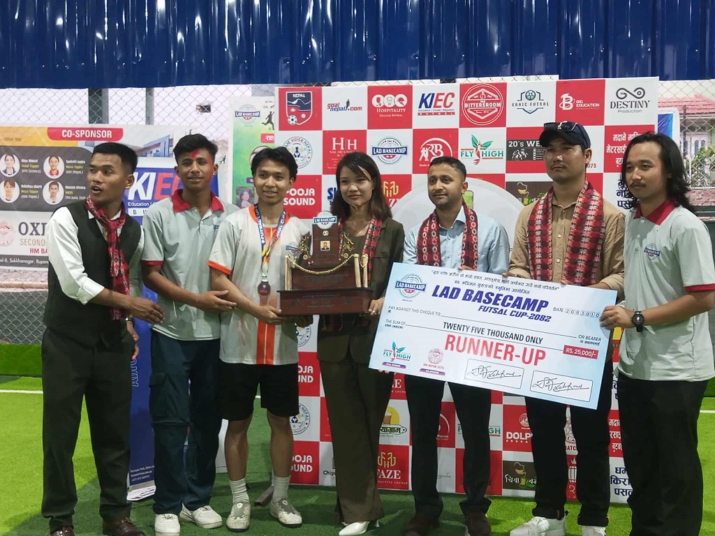 स्वर्गिय मञ्जित गुरुङ्ग स्मृति फुटसल प्रतियोगिताको उपाधी मणिमुकुण्ड युनाइटेडलाई