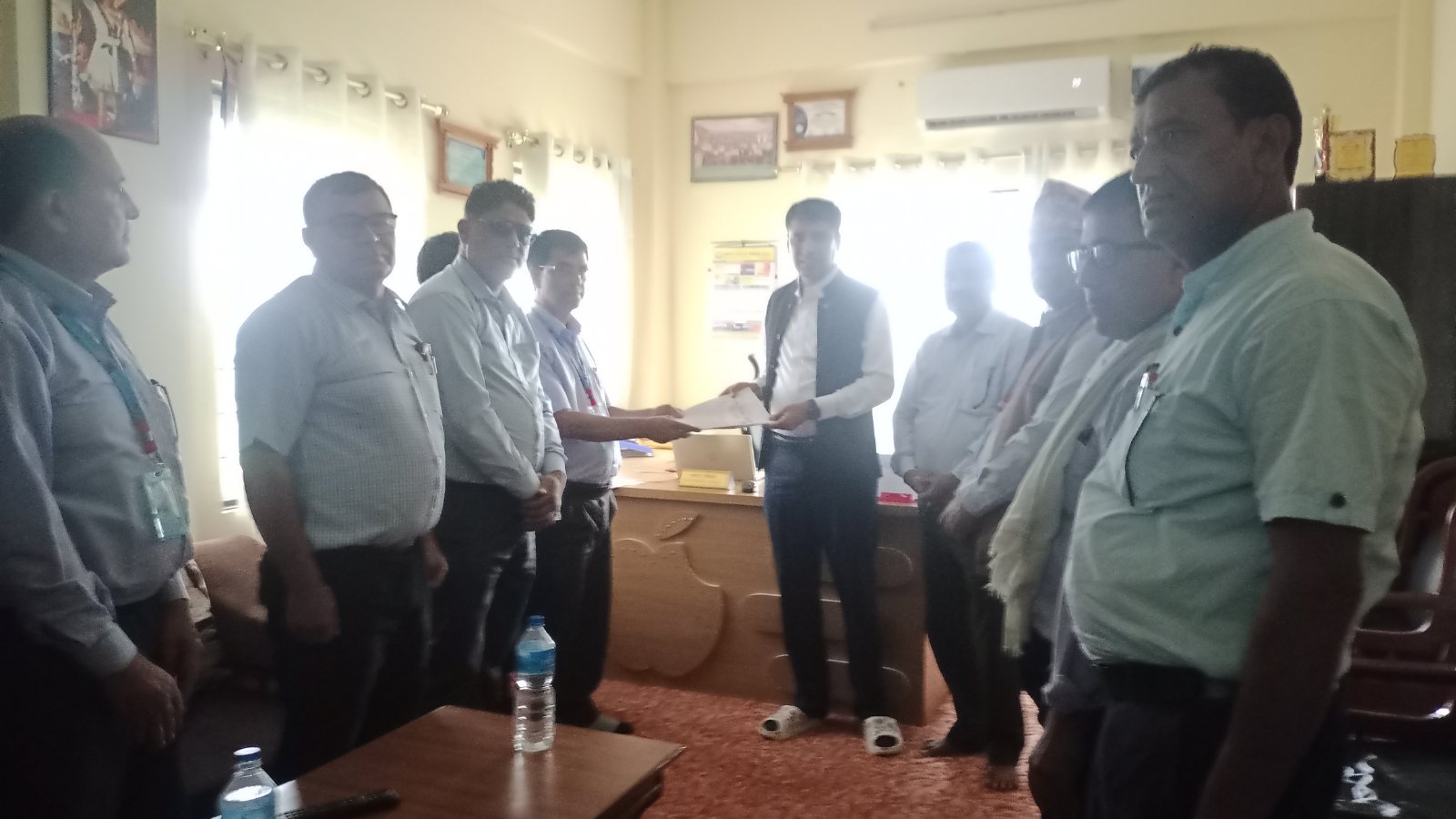 नेपाल शिक्षक महासंघद्वारा कञ्चन गाउपालिकामा धर्ना